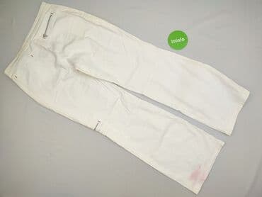 spodnie woskowane białe: WalG, Spodnie materiałowe damskie — 3