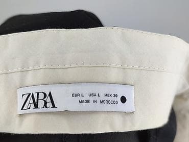 pull and bear spodnie garniturowe: Zara, Spodnie materiałowe damskie, rozmiar L — 4