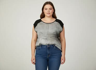 bluzki z dłuższym tyłem allegro: Bluzka damska, rozmiar 4XL — 1