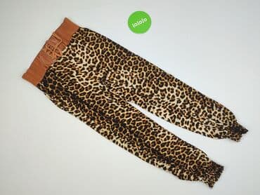 spodnie w krowie łaty: Leopard, Material trousers for women, size S — 2