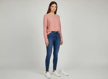 sweter w chmurki reserved: Sweter damski, rozmiar L — 6