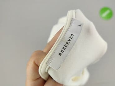 biale bluzki z bufiastymi rekawami: Reserved, Bluzka damska, rozmiar L — 4