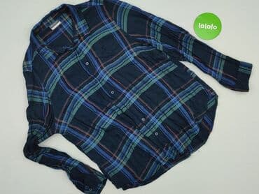 koszula w bialo niebieska krate damska: Women`s shirt, size 2XL — 3