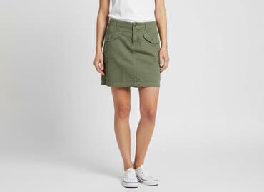 spódniczka khaki: Cecil, Spódnica damska, rozmiar S — 7