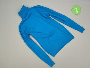 sweter z tiulowymi rękawami: Golf damski, rozmiar S — 2