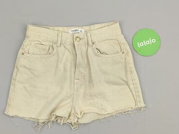 spodenki jeansowe z wysokim stanem pull and bear: PULL&BEAR, Szorty damskie, rozmiar XS — 2