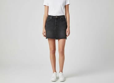 spódniczka dżinsowe z wysokim stanem: Sinsay, Spódnica damska, rozmiar L — 6