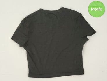 czarne t shirty damskie w serek: T-shirt damski, rozmiar S — 3