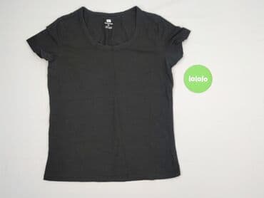 czarne t shirty damskie w serek: F&F, T-shirt damski, rozmiar L — 2