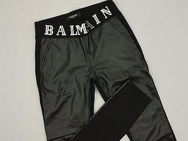 balmain: Balmain, Legginsy Ze skóry ekologicznej damskie, rozmiar S — 1