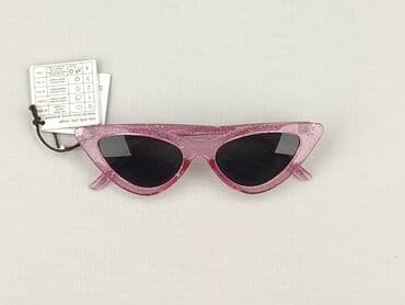 fuksjowe dodatki do sukienki: Glasses, Sunglasses, Cat eyes design, condition - Perfect — 1