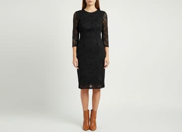 sukienka midi na wesele koronka: Sukienka damska, rozmiar S — 5