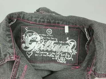 szary sweterek do sukienki: Dziecięca kurtka jeansowa, 10 lat, 134-140 cm, stan - Bardzo dobry — 5