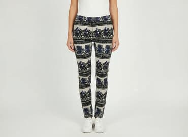 kapcie tęczowe: RAINBOW, Spodnie materiałowe damskie, rozmiar S — 7