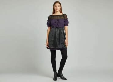 sukienka fioletowa zara: Sukienka damska, rozmiar S — 6