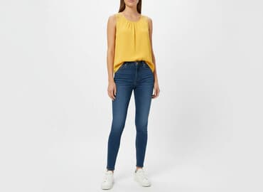 koronkowe bluzki z krótkim rekawem: Bluzka damska, rozmiar M — 7