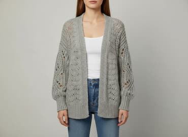 buty na koturnie z futerkiem: Kardigan damski, rozmiar S — 5