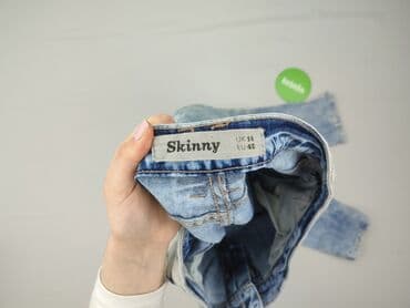 jeansy damskie przecierane: Skinny, Jeansy damskie, rozmiar L — 4