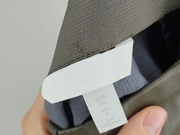 h: H&M, Legginsy Ze skóry ekologicznej damskie, rozmiar S — 4