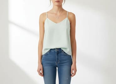 koszulki na ramiączkach plus size: Topshop Petite, Top damski, rozmiar S — 6