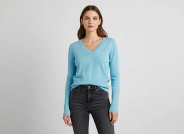 sweter z dekoltem v: Orsay, Sweter damski, rozmiar S — 6