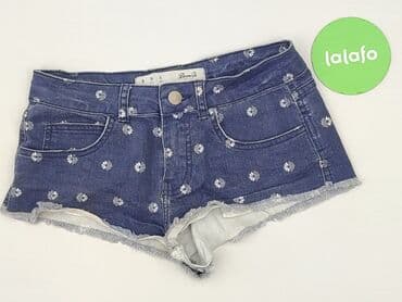 krótkie spodenki z wysokim stanem jeansowe: Denim Co, Szorty damskie, rozmiar S — 3