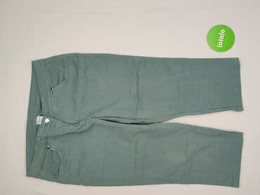Women: Material trousers for women, size L (EU 40) — 2