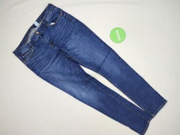 bordowe spodnie woskowane: DENIM JEANS, Jeansy dla mężczyzn, L — 2