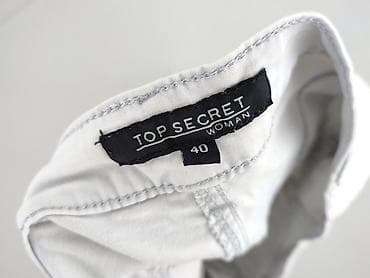 bluzki białe basic: Top Secret, Spodnie materiałowe damskie, rozmiar L — 4