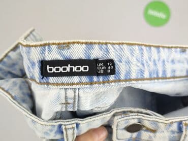 spodenko spódniczka jeans: Boohoo, Spódnica damska, rozmiar L — 4