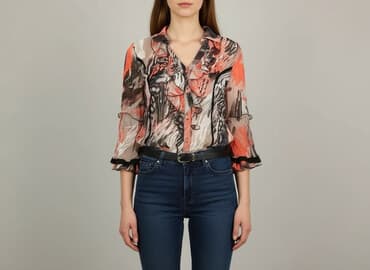 marynarka prada damska: Bluzka damska, rozmiar L — 7