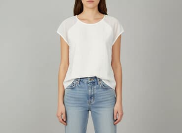 bluzki koszulowe białe: Bluzka damska, rozmiar S — 1