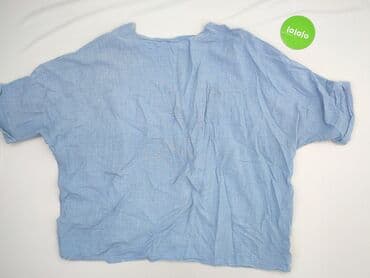 niebieska bluzki z krótkim rękawem: Bluzka damska, rozmiar 8XL — 4