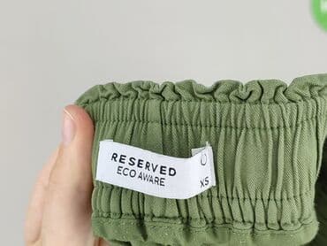 reserved spodenki krótkie: Reserved, Spodnie materiałowe damskie, rozmiar XS — 4