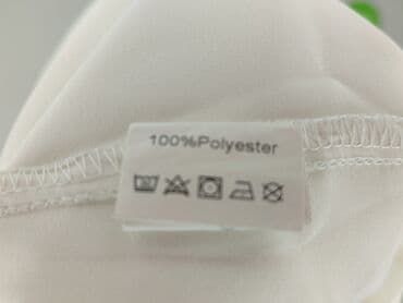 czerwony stanik pod białą bluzkę: Bluzka damska, rozmiar L — 5