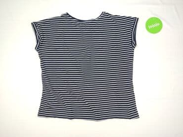 granatowy t shirty oversize: T-shirt damski, rozmiar 4XL — 3