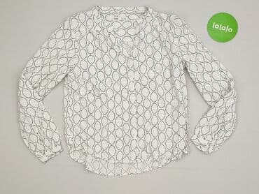 czarne bluzki w biale grochy: Sinsay, Bluzka damska, rozmiar XS — 2