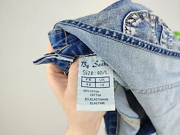 piqro: Fashion Jeans, Ogrodniczki damskie, rozmiar L — 5