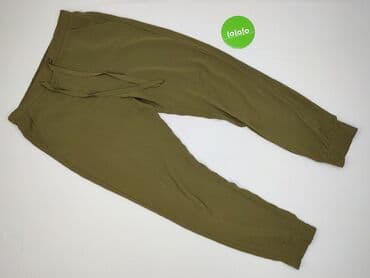 Women's Clothing: Stradivarius, Material trousers for women, size M (EU 38) — 2