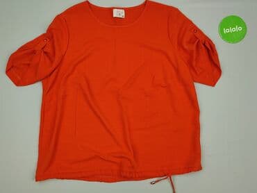 bluzki damskie pomarańczowa: Bluzka damska, rozmiar 4XL — 2