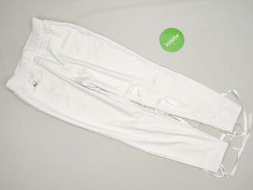 spodnie szerokie jeansy: Spodnie materiałowe damskie, rozmiar M — 2