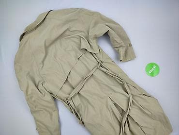 closure men: Płaszcz męski FABRINI New York – beżowy, klasyczny trencz - Model — 4