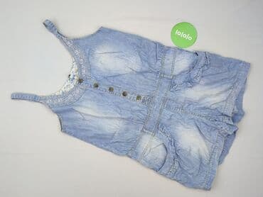 krótkie spodenki ogrodniczki damskie: Denim Co, Kombinezon damski, rozmiar M — 2