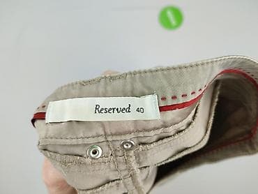 reserwed spodnice: Reserved, Spodnie materiałowe damskie, rozmiar L — 4