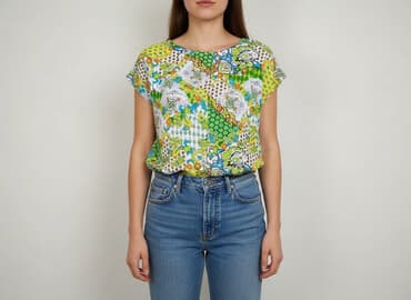 bluzki we wzory geometryczne: Bluzka damska, rozmiar L — 1