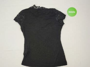 czarne bluzki z krótkim rękawem allegro: Peacocks, T-shirt damski, rozmiar XL — 4