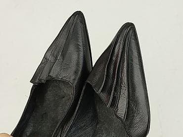 waska stopa: Czarne czółenka na szpilce AUDLEY London - Model: 202.10 - Rozmiar — 5