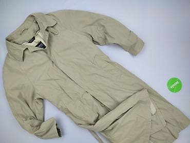 closure men: Płaszcz męski FABRINI New York – beżowy, klasyczny trencz - Model — 3