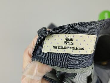 srebrne legginsy: Chic, Material trousers for women, S — 4