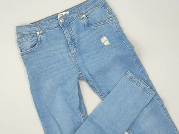 sinsay jeansy denim: Spodnie jeansowe, Sinsay, 13 lat, 158, stan - Idealny — 1